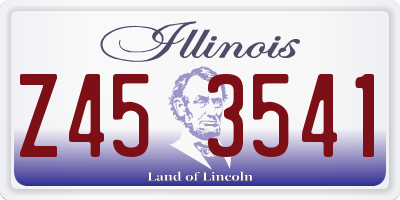 IL license plate Z453541