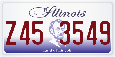 IL license plate Z453549
