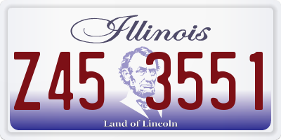IL license plate Z453551