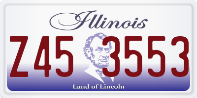 IL license plate Z453553