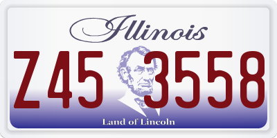 IL license plate Z453558