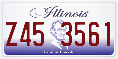 IL license plate Z453561