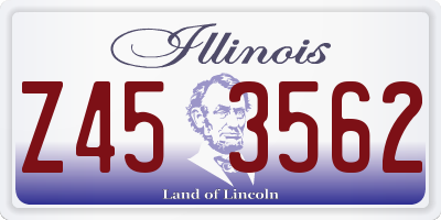 IL license plate Z453562