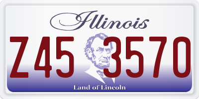IL license plate Z453570