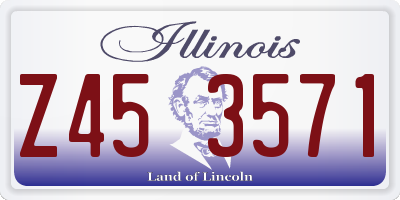 IL license plate Z453571