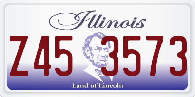 IL license plate Z453573