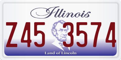 IL license plate Z453574