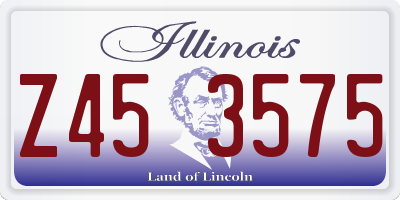 IL license plate Z453575