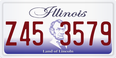 IL license plate Z453579
