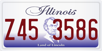 IL license plate Z453586