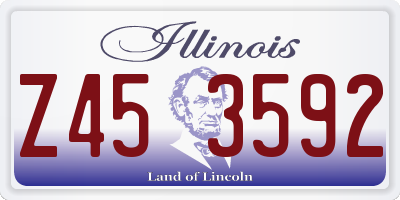 IL license plate Z453592