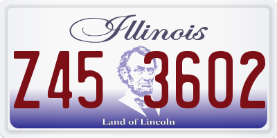 IL license plate Z453602