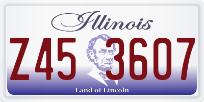 IL license plate Z453607
