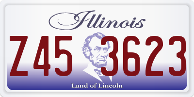 IL license plate Z453623