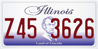 IL license plate Z453626