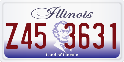 IL license plate Z453631