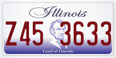 IL license plate Z453633