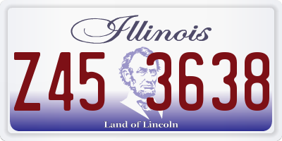 IL license plate Z453638