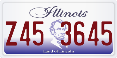 IL license plate Z453645