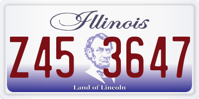 IL license plate Z453647