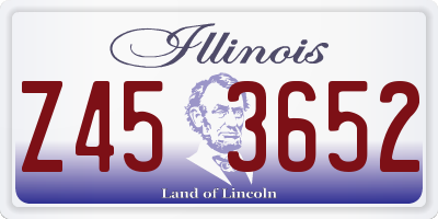 IL license plate Z453652