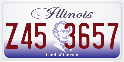 IL license plate Z453657