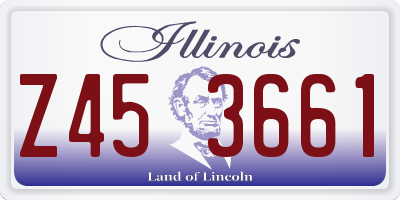 IL license plate Z453661