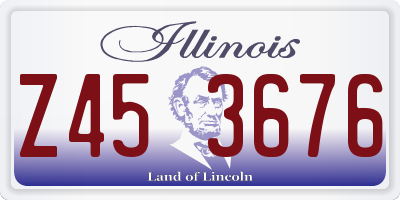 IL license plate Z453676