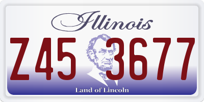 IL license plate Z453677