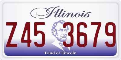IL license plate Z453679