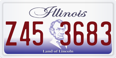 IL license plate Z453683