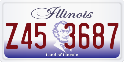 IL license plate Z453687