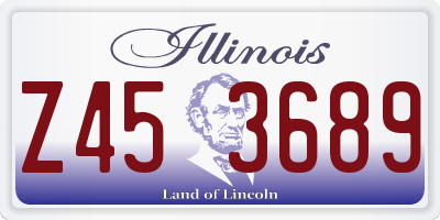 IL license plate Z453689
