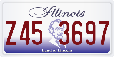 IL license plate Z453697