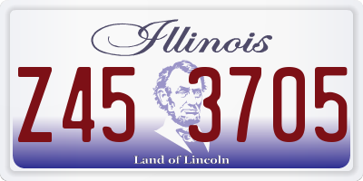 IL license plate Z453705