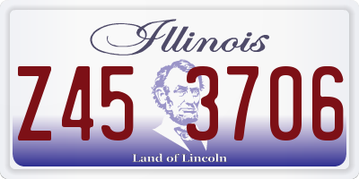 IL license plate Z453706