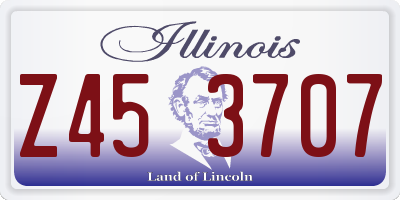 IL license plate Z453707