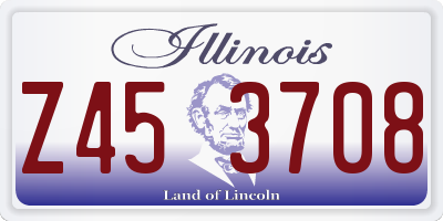 IL license plate Z453708