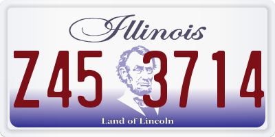 IL license plate Z453714