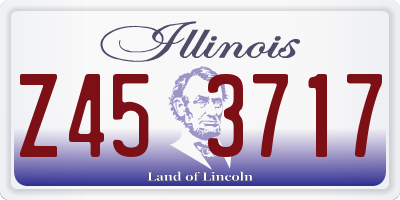 IL license plate Z453717