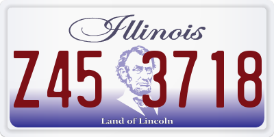 IL license plate Z453718