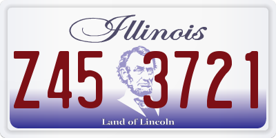 IL license plate Z453721