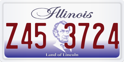 IL license plate Z453724