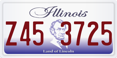 IL license plate Z453725