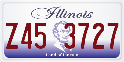 IL license plate Z453727