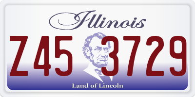 IL license plate Z453729