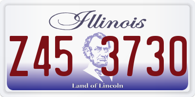 IL license plate Z453730