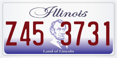 IL license plate Z453731