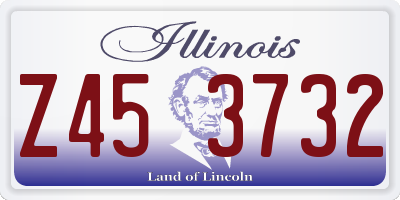 IL license plate Z453732