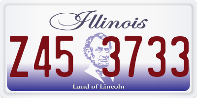 IL license plate Z453733